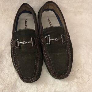 Faranzi Men's Olive Green Loafers OBO